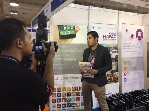 Liputan media di ekspo